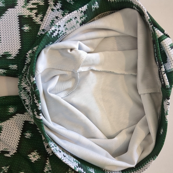 Gearbunch women's X-MAS green and white leggings, size S - Picture 6 of 9